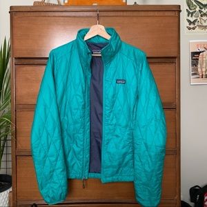 Teal Patagonia Puffer Jacket